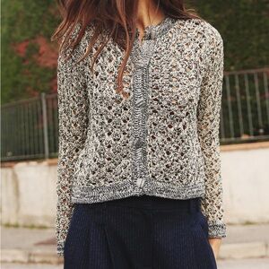 ZARA Knit Button Front Cardigan Size Small